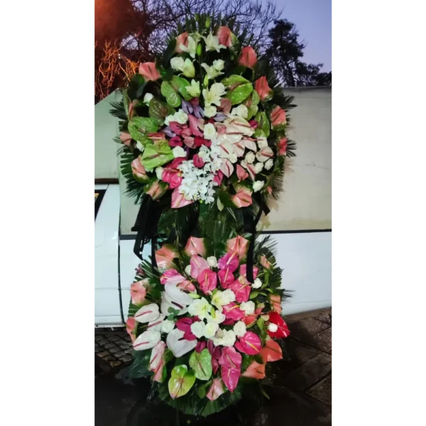 تاج گل دو طبقه فانتزی کد 2019