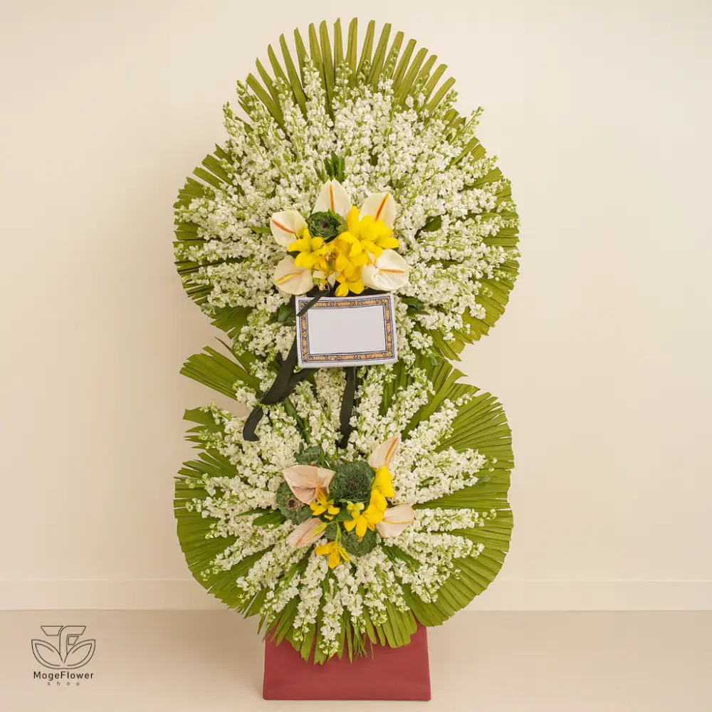 تاج گل دو طبقه کد 2008