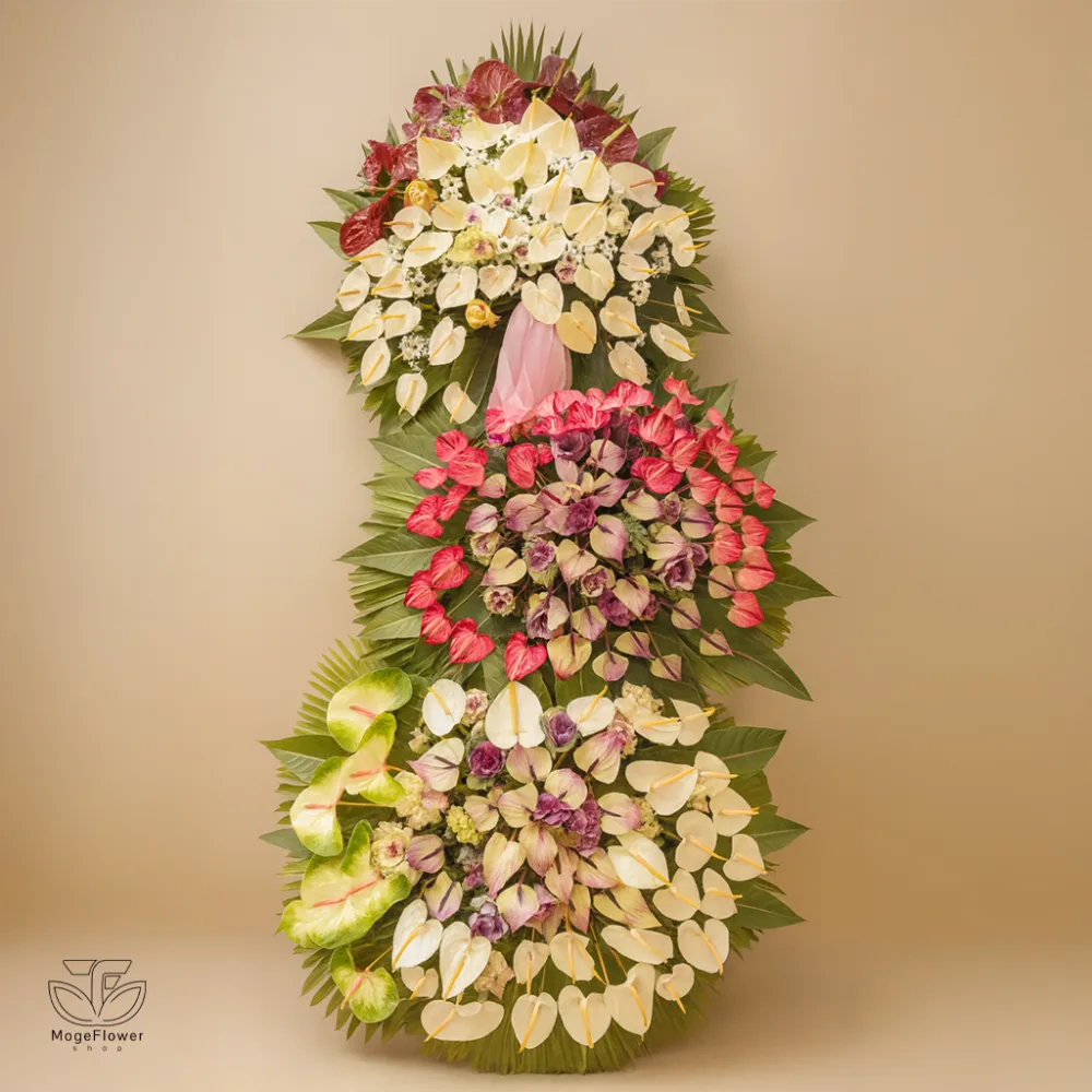 تاج گل سه طبقه کد 3012