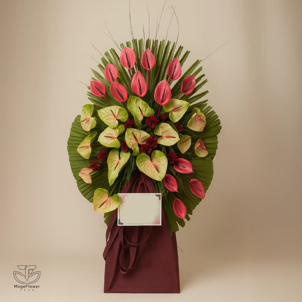 تاج گل آنتوریوم کد 3045