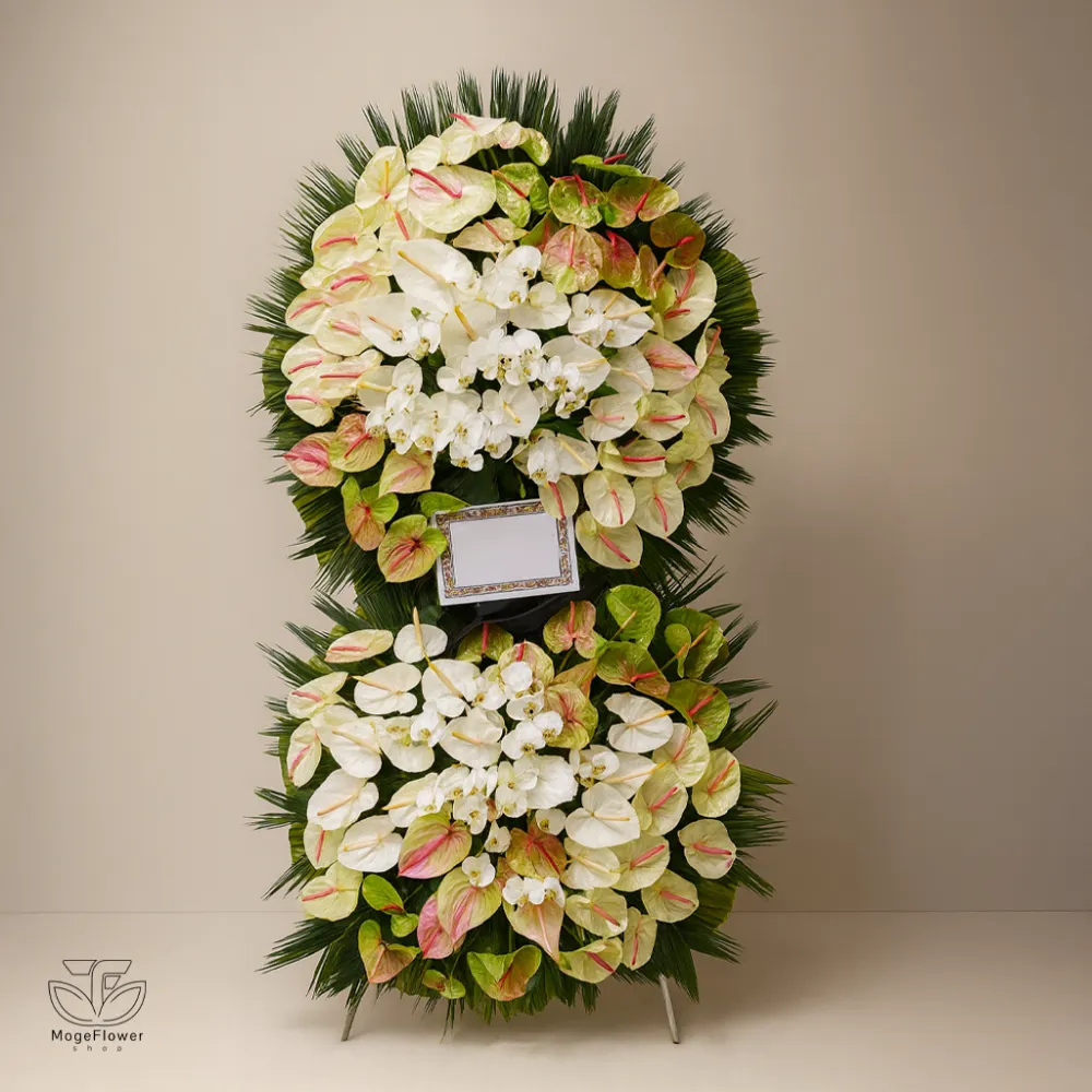 تاج گل دو طبقه کد 3048