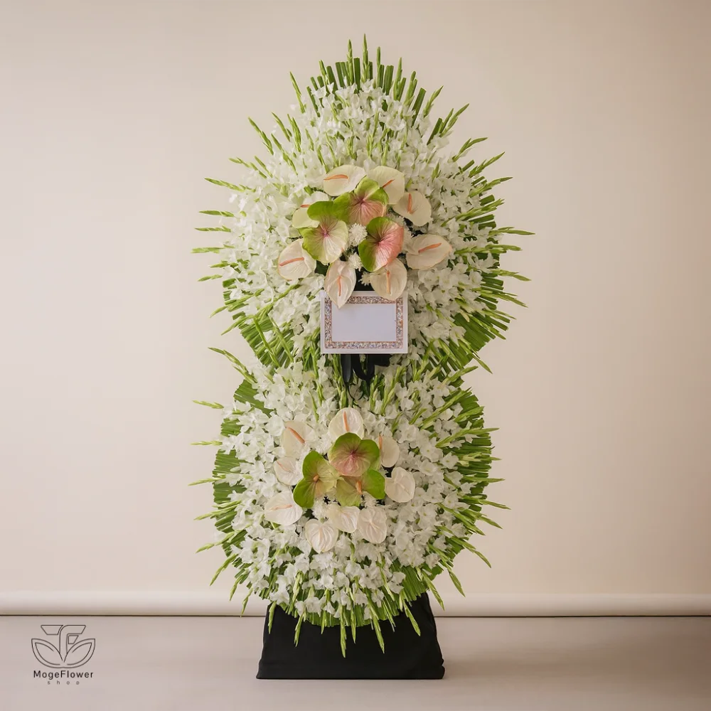 تاج گل دو طبقه ترحیم برای تسلیت کد 2023