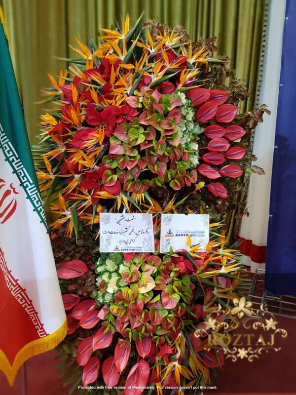 تاج گل افتتاحیه برای برند ها و مجموعه های بزرگ