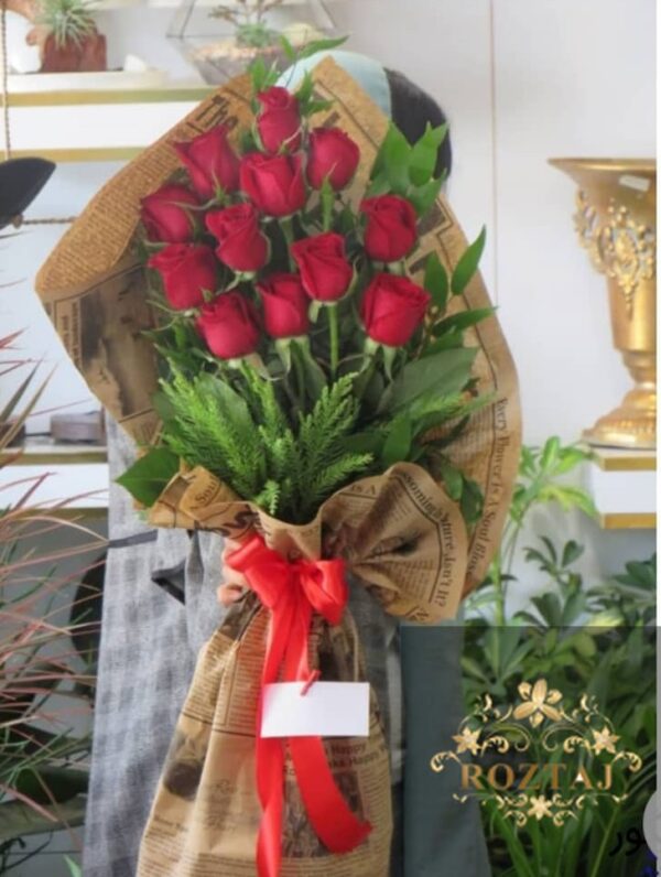 دسته گل کاغذ پیچ