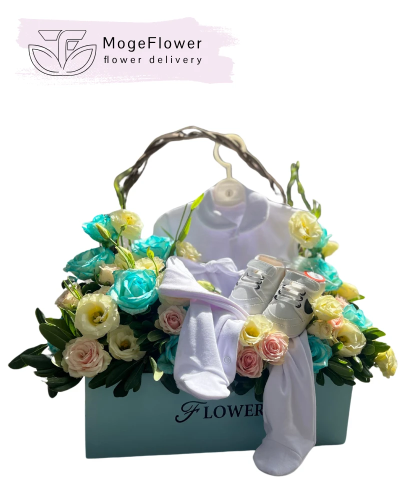 باکس گل نوزاد کد 3199
