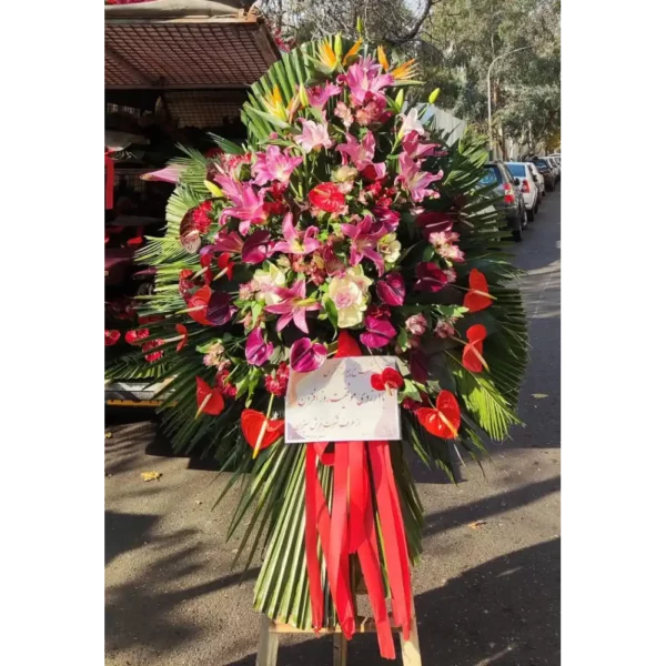 تاج گل یک طبقه کد 3286