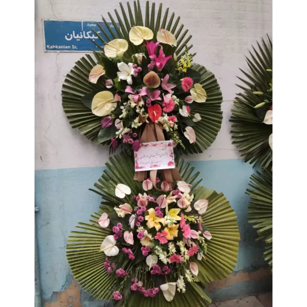 تاج گل دو طبقه کد 3328 - Image 2