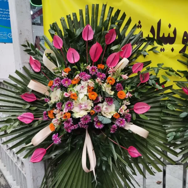 تاج گل یک طبقه کد 3332