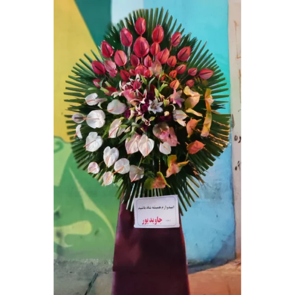 تاج گل یک طبقه کد 3494