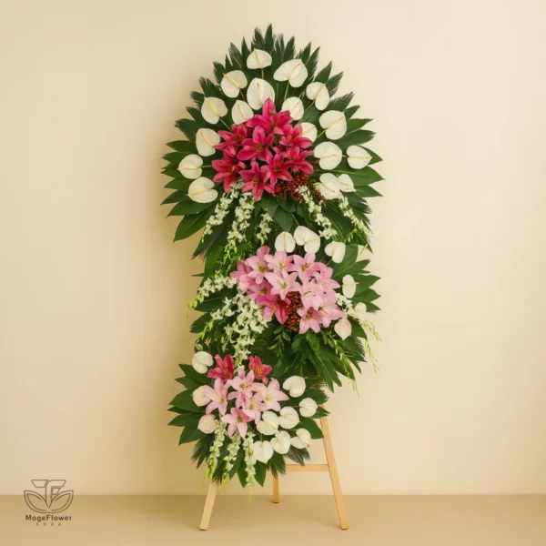 تاج گل سه طبقه کد 33 18