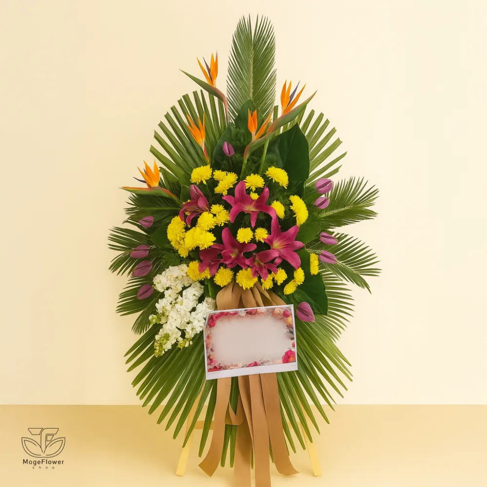 تاج گل یک طبقه کد 3354
