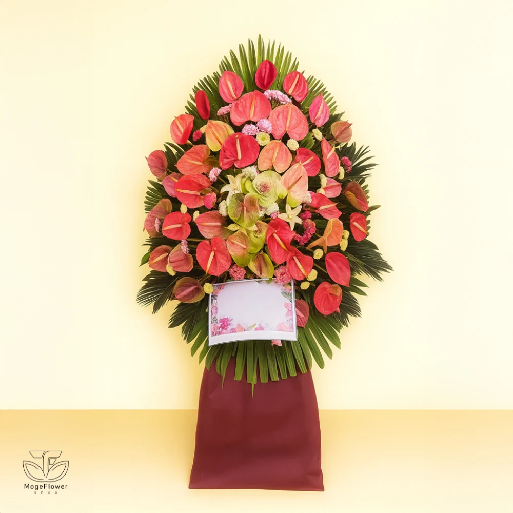 تاج گل یک طبقه کد 3490