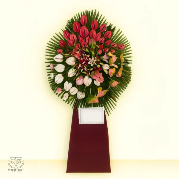 تاج گل یک طبقه کد 3494