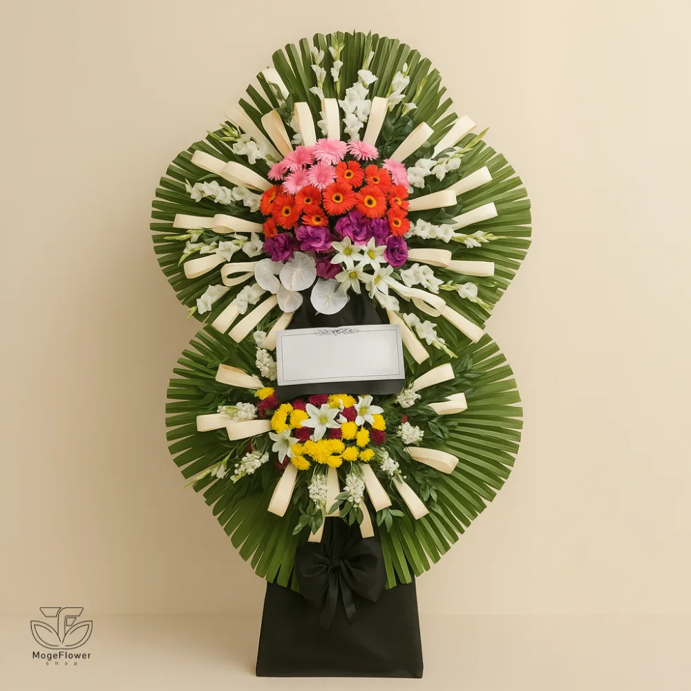 تاج گل دو طبقه کد 3565