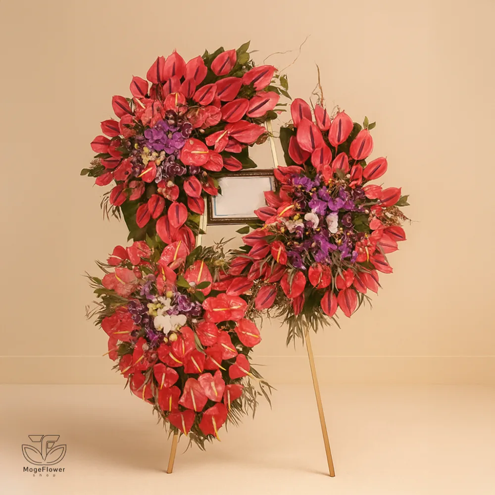 تاج گل سه طبقه کد 3575